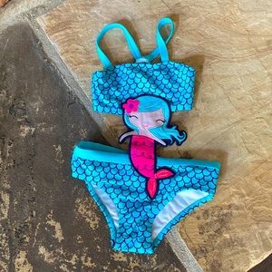 NWOT Koala kids mermaid one piece bikini 2T